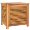 vidaXL Tr&auml;dg&aring;rdsl&aring;da med p&aring;se 60x50x58 cm massiv teak