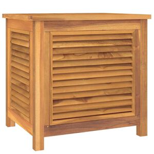 vidaXL Tr&auml;dg&aring;rdsl&aring;da med p&aring;se 60x50x58 cm massiv teak