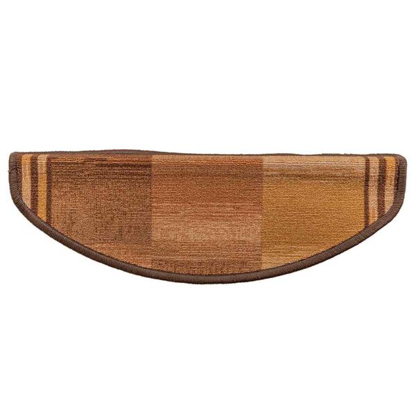 vidaXL Trappstegsmattor sj&auml;lvh&auml;ftande 10 st 65x21x4 cm brun