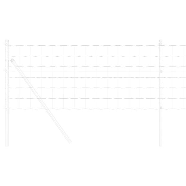 vidaXL Eurogärdsel 0,4 x 25 m PVC-belagt järn