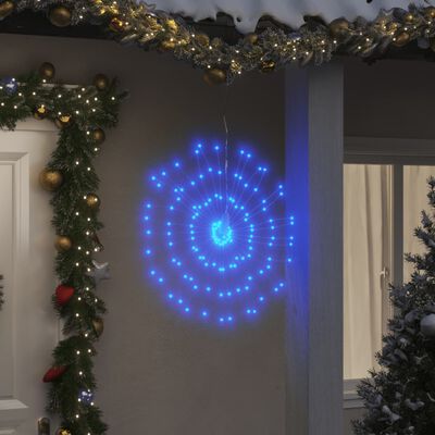 vidaXL Julbelysning 4 st 140 LED blå 17 cm