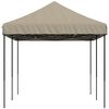 vidaXL Pop-Up hopfällbart partytält 580x292x315 cm taupe
