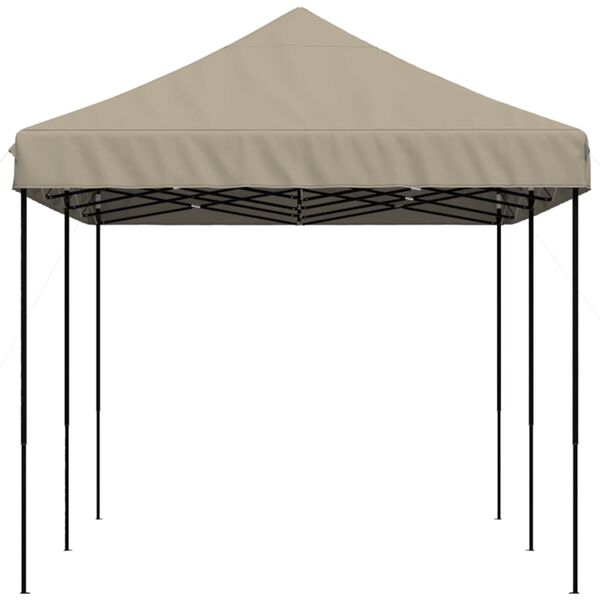 vidaXL Pop-Up hopfällbart partytält 580x292x315 cm taupe