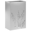 vidaXL Tr&auml;dg&aring;rdsplanterare Silver 50 x 30 x 75 cm Galvaniserat st&aring;l