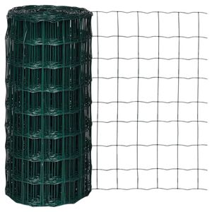 vidaXL Eurofence st&aring;l 10 x 0,8 m gr&ouml;n