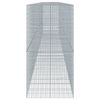 vidaXL Gabionkorg med skydd 1150x100x200 cm galvaniserat järn