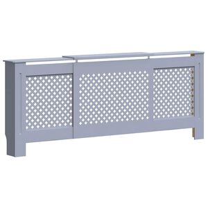 vidaXL Elementskydd MDF gr&aring; 205 cm