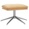 vidaXL Fotpall gr&auml;ddvit 60x60x35 cm mikrofibertyg