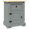 vidaXL Nattduksbord mexikansk Coronastil furu gr&aring; 53x39x67 cm