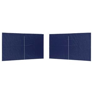 vidaXL Partyt&auml;ltv&auml;gg 2 pcs Bl&aring; 400 x 195 cm PE och st&aring;l