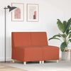 vidaXL Modulsofa utan armst&ouml;d 2 pcs Orange 55 x 74 x 82 cm