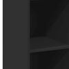 vidaXL Högskåp svart 40x41x124 cm konstruerat trä