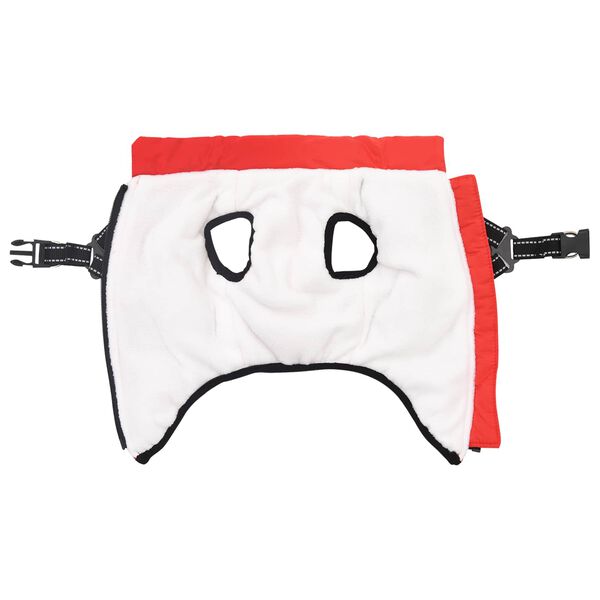 vidaXL Hund Kappa R&ouml;d L40 Fleece och Polyester