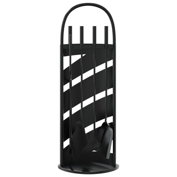 vidaXL 5-delat verktygsset f&ouml;r eldstad 23x15x66 cm st&aring;l