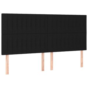 vidaXL S&auml;nggavel svart 160x5x118/128 cm tyg