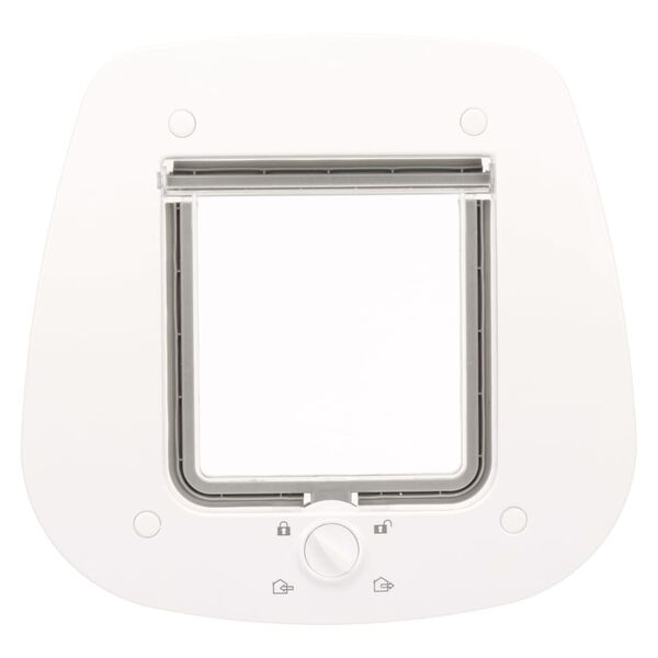 TRIXIE Kattlucka f&ouml;r glasd&ouml;rrar 4-v&auml;gs 27x27 cm vit