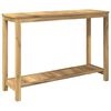 vidaXL Tr&auml;dg&aring;rdskonsolbord Vit tv&auml;tt 108,5 x 35 x 75 cm