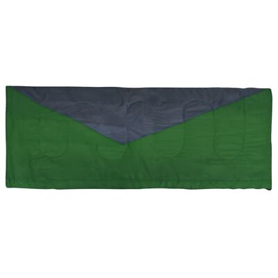 vidaXL Lätt sovsäck rektangulär grön 1100 g 10°C