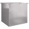 vidaXL Utomhusf&ouml;rvaringsl&aring;da Silver 55 x 50,5 x 50 cm St&aring;l