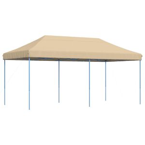 vidaXL Pop-Up hopf&auml;llbart partyt&auml;lt 580x292x315 cm beige