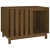 vidaXL Hundkoja honungsbrun 90x60x67 massiv furu