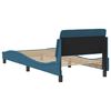 vidaXL Bed Frame with Headboard "Dover" Blue 90x190 cm Velvet