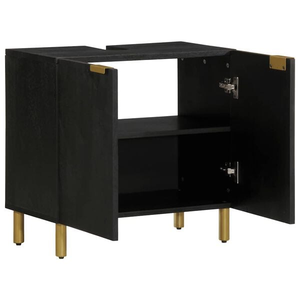 vidaXL Tv&auml;ttst&auml;llssk&aring;p svart 62x33x58 cm konstruerat tr&auml;