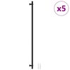 vidaXL Sk&aring;phandtag 5 st svart 480 mm rostfritt st&aring;l