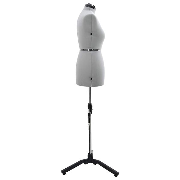 vidaXL Justerbar Kl&auml;nningsform Kvinna Gr&aring; m Sammet