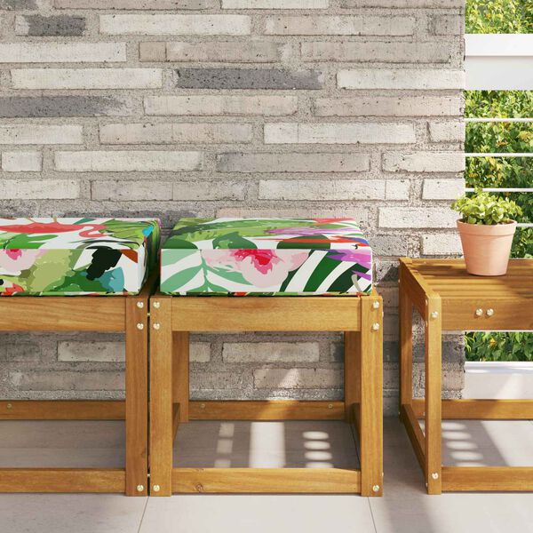 vidaXL Utomhus sitskudde f&auml;rgstark 40 x 40 x 8 cm 100% Polyester