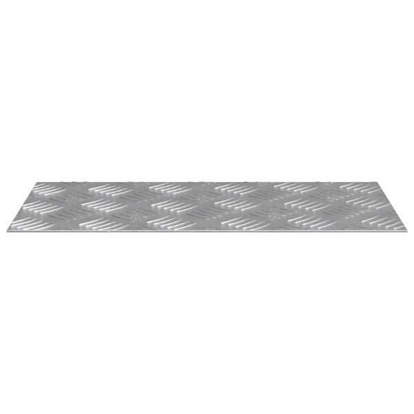 vidaXL Trappsteg Rektangul&auml;r 4 pcs Silver 40 x 20 cm Aluminium