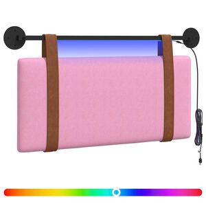 vidaXL H&auml;ngande s&auml;nggavel Med LED-lampa Rosa Antik PU