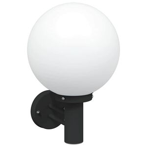 vidaXL Utomhus v&auml;gglampa Svart 28 x 25 x 38 cm