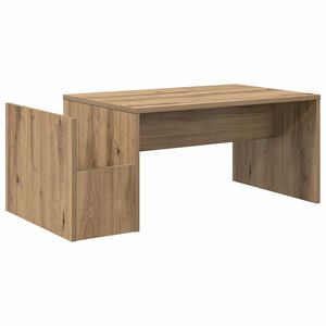 vidaXL Kaffeebord Artisan Ek 90 x 45 x 35 cm Konstruerat tr&auml;