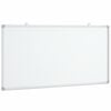 vidaXL Magnetisk whiteboard 100x50x1,7 cm aluminium