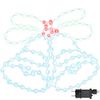 vidaXL Julklinga 144 LED-lampor Flerf&auml;rgsdesign 57 x 47,5 cm PVC