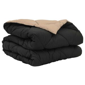vidaXL Sommar Duvet 200 x 135 cm Sommar 200 gsm Svart och Taupe