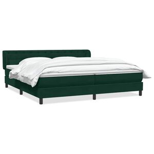 vidaXL Res&aring;rs&auml;ng med madrasser m&ouml;rkgr&ouml;n 180x220 cm sammet
