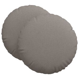 vidaXL Sittkuddar 2 pcs Taupe &Oslash;80 x 29 cm tyg