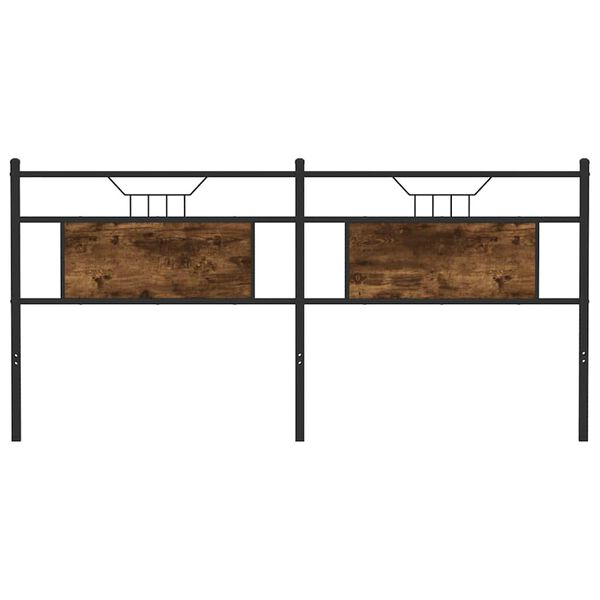 vidaXL Ers&auml;ttningsgavel r&ouml;kf&auml;rgad ek 180 cm konstruerat tr&auml; och st&aring;l