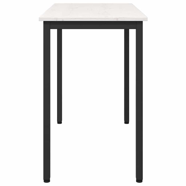 vidaXL bord Vit 100 x 50 x 77 cm Konstruerat tr&auml; och st&aring;l