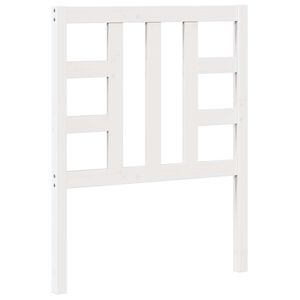 vidaXL S&auml;nggavel vit 81x4x100 cm massiv furu