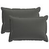 vidaXL Kudd&ouml;verdrag 2 st HOUTEN Antracit 30 x 50 cm Polyester