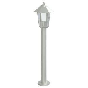 vidaXL Utomhusgolvlampa silver 80 cm rostfritt st&aring;l
