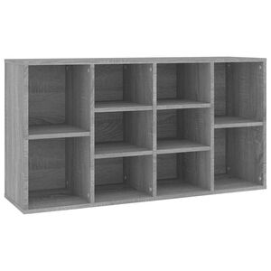 vidaXL Skob&auml;nk gr&aring; sonoma 103x30x55 cm konstruerat tr&auml;