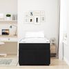 vidaXL Sängram med madrass Svart 90 x 190 cm tyg