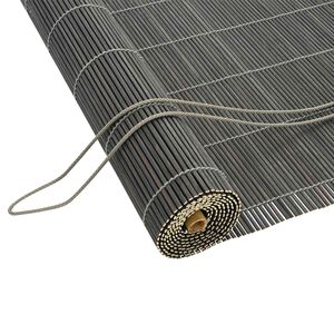 vidaXL Rullgardin Gr&aring; 80 x 220 cm Bambu