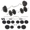 vidaXL Skivst&aring;ng och hantlar set 30 kg