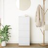 vidaXL Sk&auml;nk vit 37,5x35x99 cm konstruerat tr&auml;