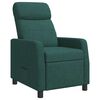 vidaXL Recliner M&ouml;rkgr&ouml;n Tyg